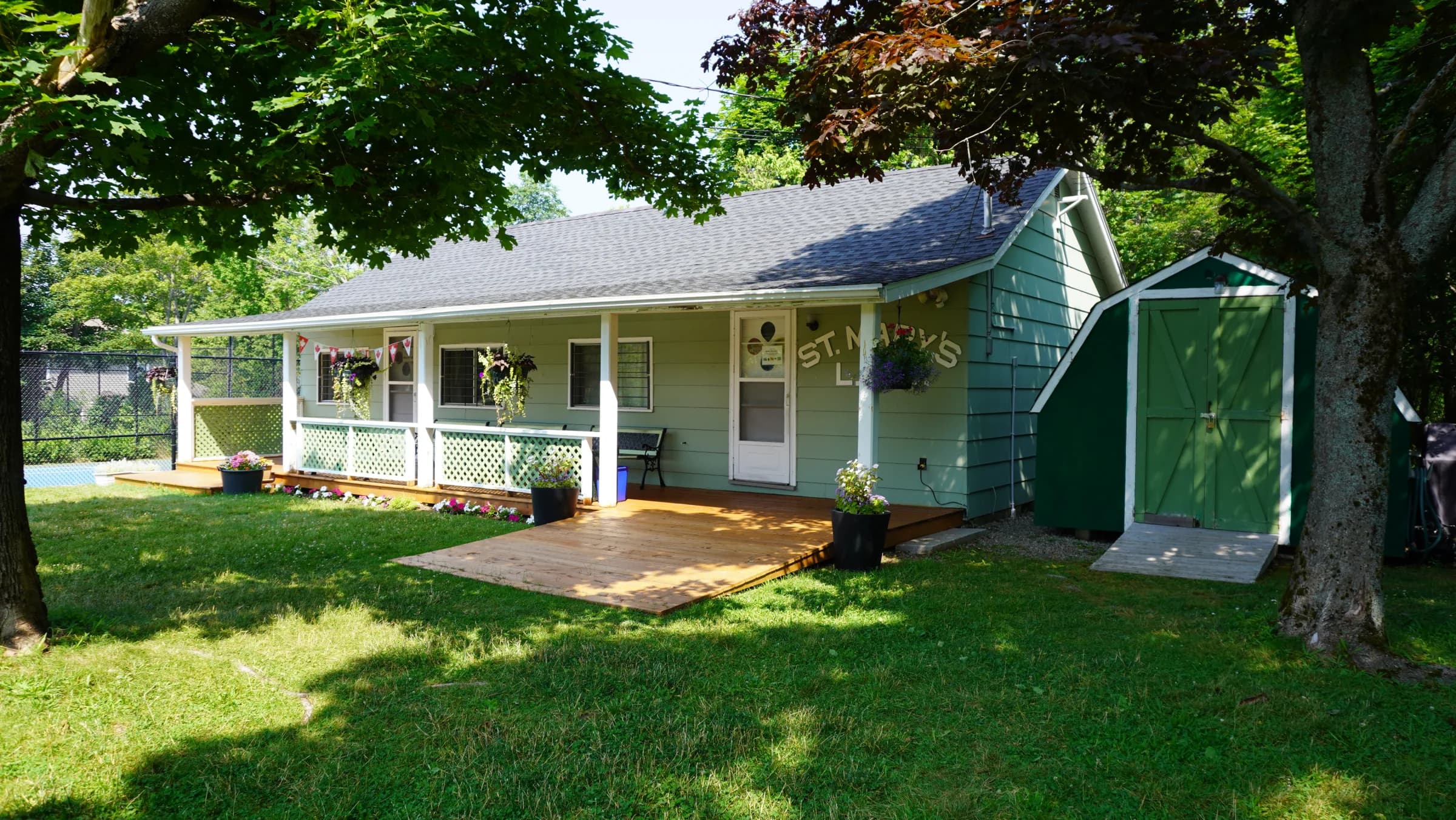 Members enjoying lawn bowls at St. Mary's
