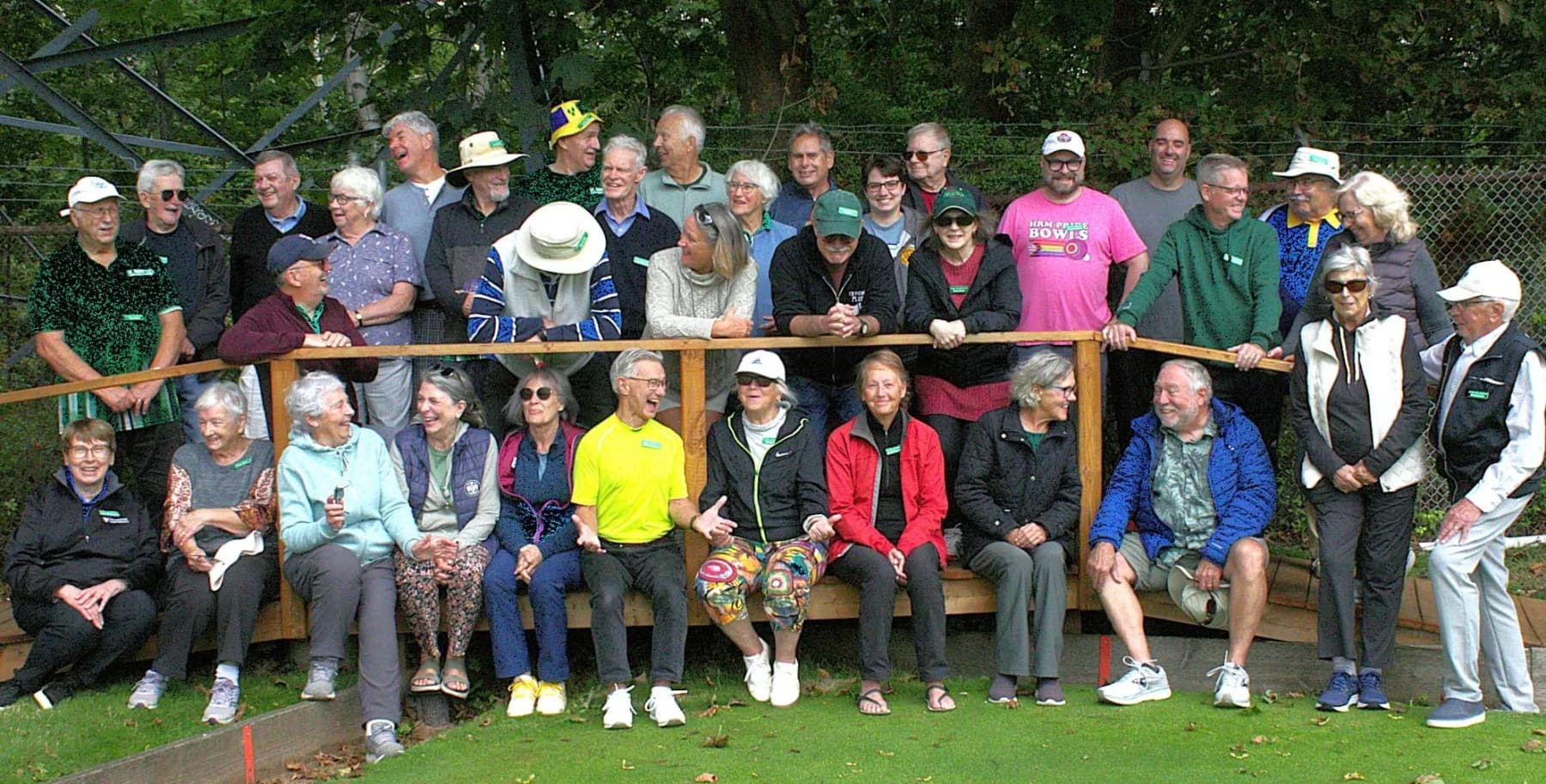 Hamming it up! The crowd at Appley Ever After.
