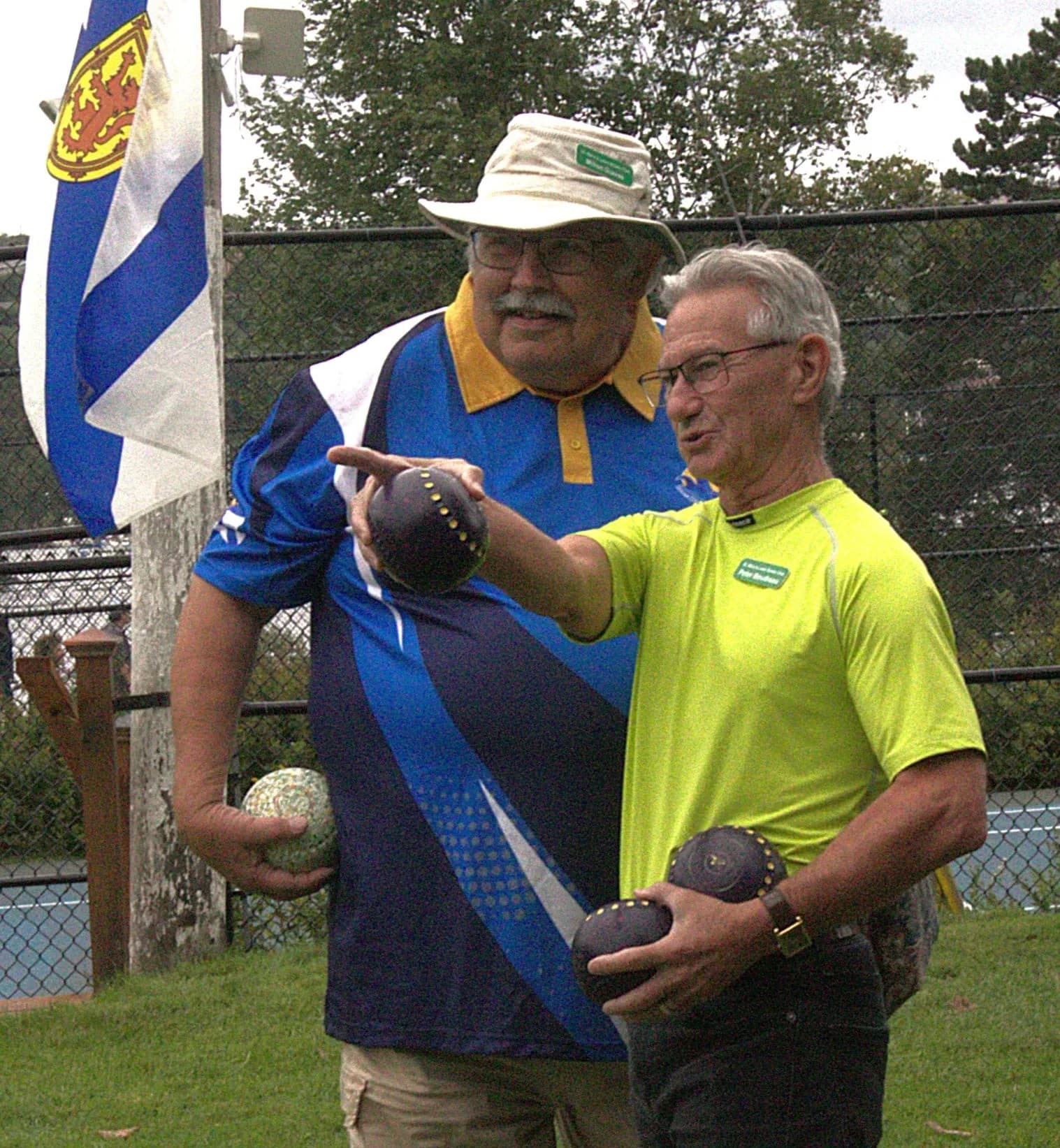 Nova Scotia Teamates discuss strategy!